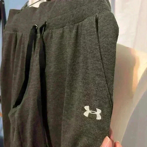 Under Armour Women’s Grey Lounge Pants. Sz Small. Drawstring Waist. - Picture 2 of 8